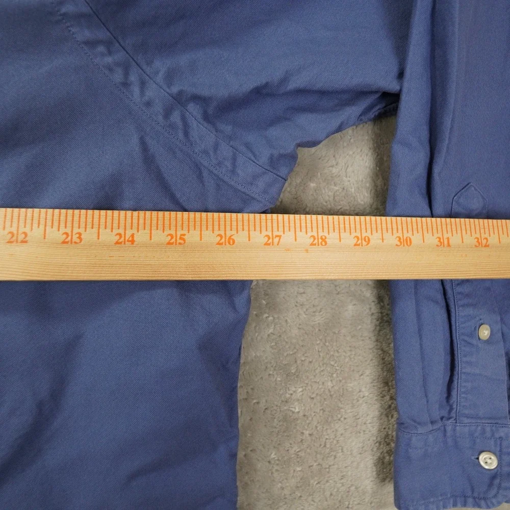Ralph Lauren Classic Fit Button Up Shirt Men's XXL Blue Preppy Old Money